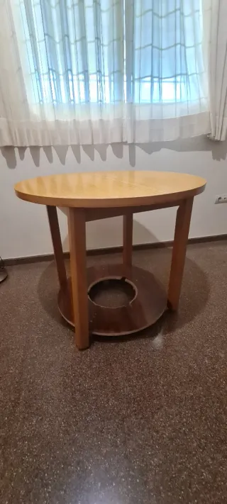 Mesa redonda extensible