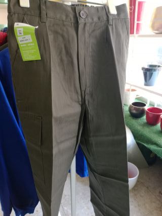 Pantalones de trabajo verdes talla 36