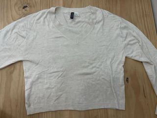 Jersey H&M Beige cuello en V