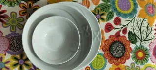 Set 3 Ciotoline in Porcellana Bianca