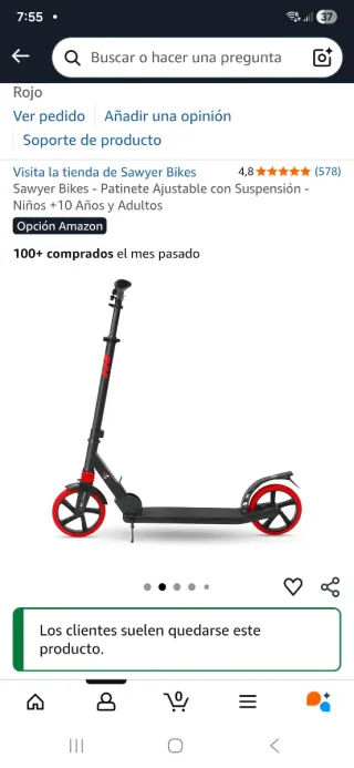 Patinete Sawyer para niños