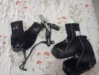 Equipo pesca submarina traje y fusil