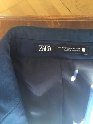 Americana Zara Azul Talla 46