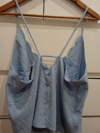 Camiseta tirantes mujer azul