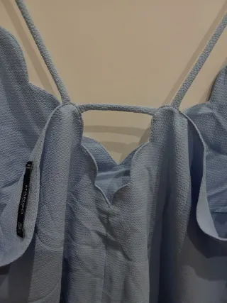 Camiseta tirantes mujer azul