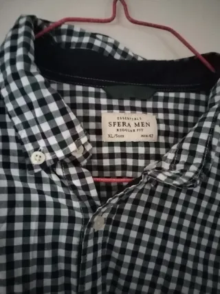 Camisa de cuadros con coderas