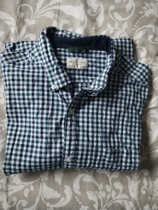 Camisa de cuadros con coderas