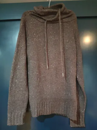 Jersey marrón jaspeado