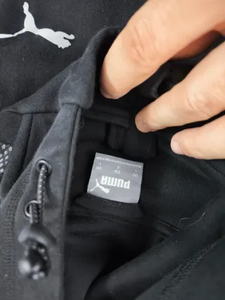 Chaqueta Puma Negra con Capucha