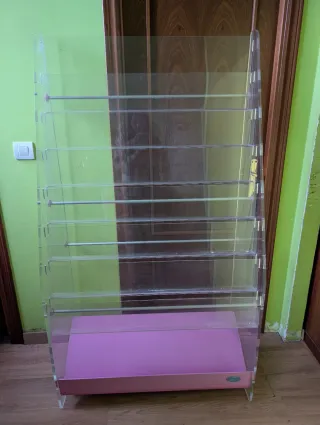 Expositor metacrilato revistas