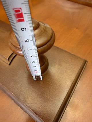 Perchero de roble con 3 ganchos