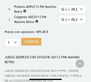 NUEVO aderezo fallera plata maximo betro