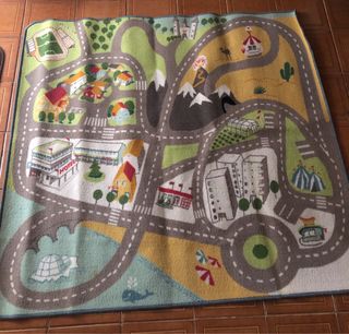 Tappeto giochi città 140x140 cm