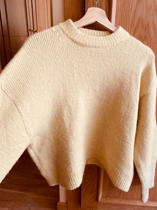 Jersey Zara Lana Alpaca Amarillo Talla M