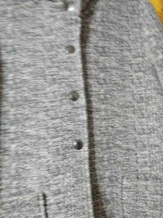 Chaqueta Talla L Mujer Gris y Blanco