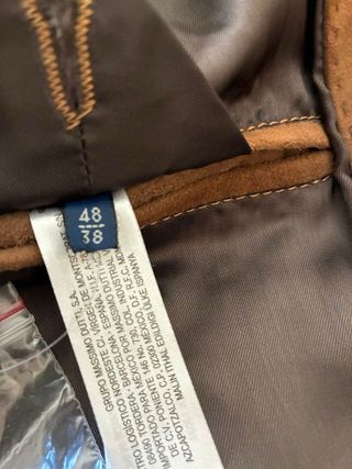 Americana de piel unisex marrón