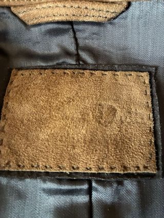 Americana de piel unisex marrón