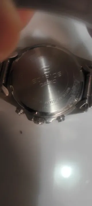 Reloj Casio Edifice Cronógrafo Azul y Plateado