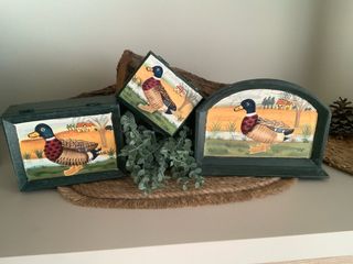 Cajas decorativas patos vintage