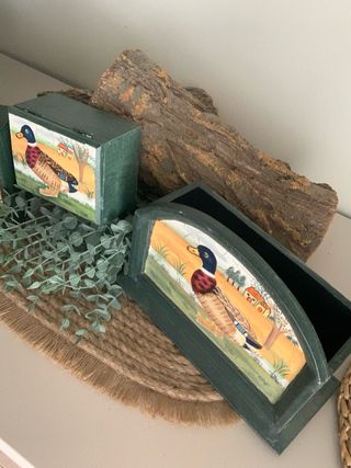 Cajas decorativas patos vintage