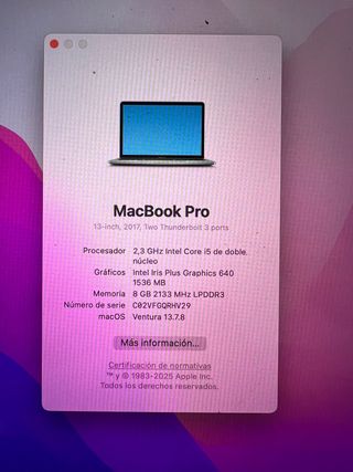 MacBook Pro 13 2017 + Accesorios