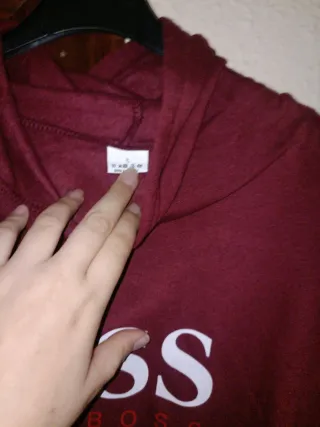 Sudadera  Hugo Boss burdeos unixes