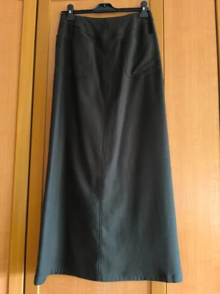 Falda larga negra mujer