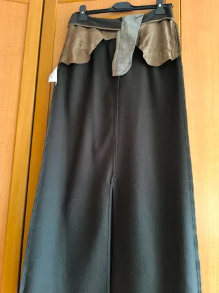 Falda larga negra mujer