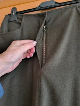 Falda larga negra mujer