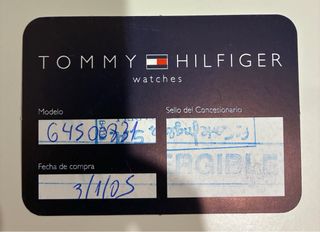 Reloj Tommy Hilfiger Plata y Blanco Nuevo