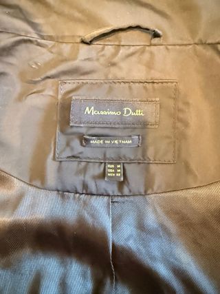 Chaqueta Massimo Dutti Negra Talla M