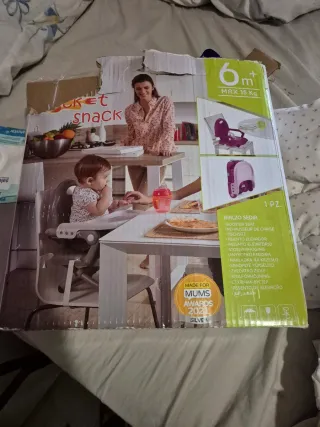 Trona de viaje portátil 6m+