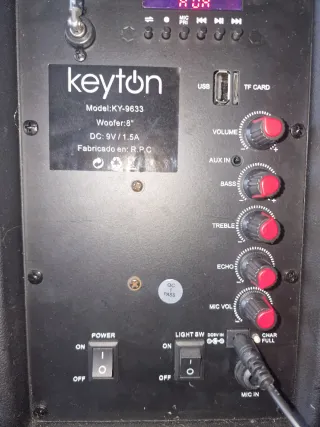 Altavoz Keyton Karaoke con Luces LED y micrófono