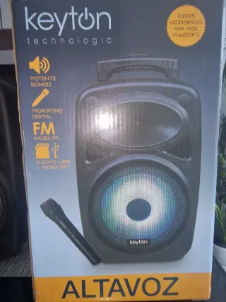 Altavoz Keyton Karaoke con Luces LED y micrófono
