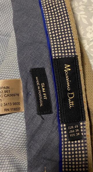 Pantalón chino hombre beige