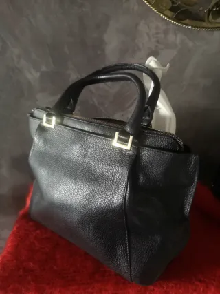 Bolso Piel Pierre Cardin Negro