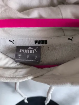 Sudadera Puma Blanca y Negra
