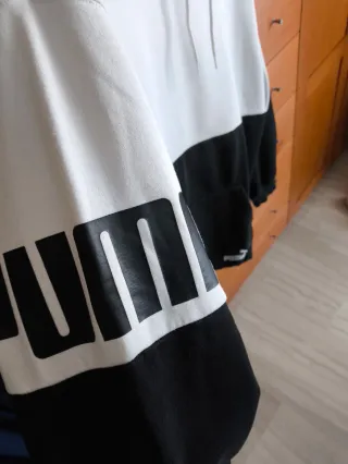 Sudadera Puma Blanca y Negra