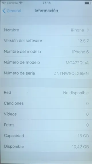 iPhone 6 A1586 16GB grigio