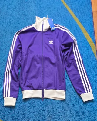 Chaqueta Adidas Beckenbauer azul/morado y blanco