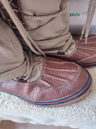 Botas Pajar Beige y Marrón Talla 38