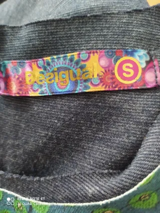 Vestido Desigual azul y verde