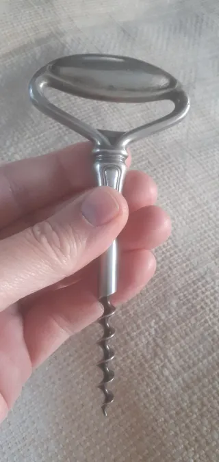 Sacacorchos con baño de plata
