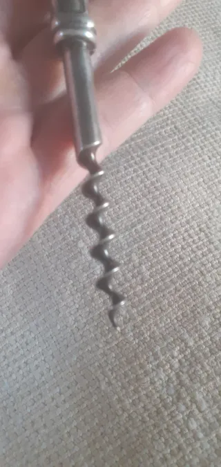 Sacacorchos con baño de plata