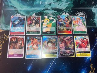 Lote 10 cartas One Piece TCG