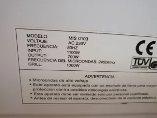 Orbegozo microonda con grill