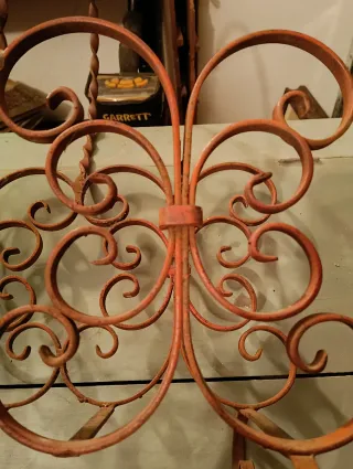 Porta riviste Art Nouveau arancione