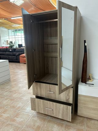 Armario 2 puertas con espejo y cajones NUEVO