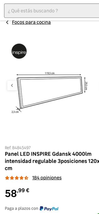 Panel led leroy merlin luz lampara