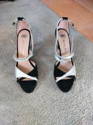 Sandalias Bruno Paoli Negro/Plata